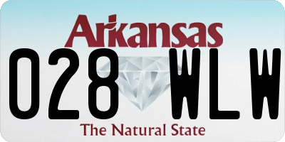 AR license plate 028WLW