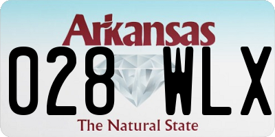 AR license plate 028WLX