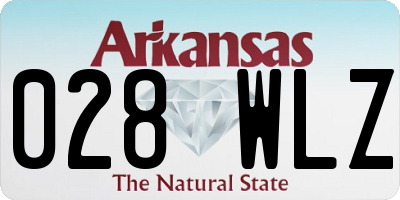 AR license plate 028WLZ