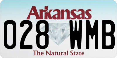 AR license plate 028WMB