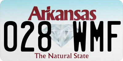 AR license plate 028WMF