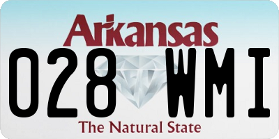 AR license plate 028WMI