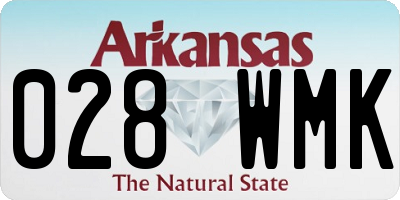 AR license plate 028WMK