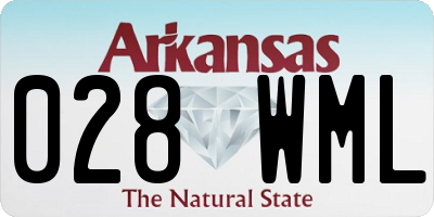 AR license plate 028WML