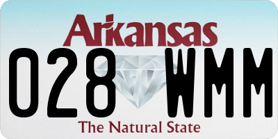 AR license plate 028WMM