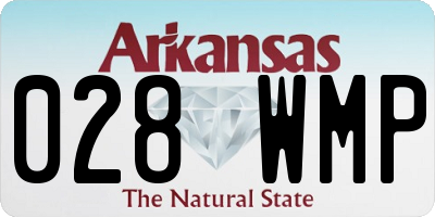 AR license plate 028WMP