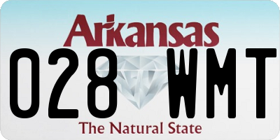 AR license plate 028WMT