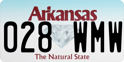 AR license plate 028WMW