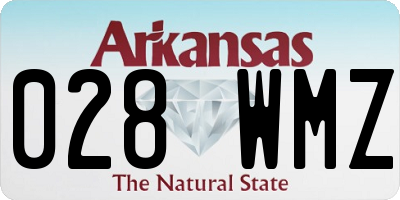 AR license plate 028WMZ