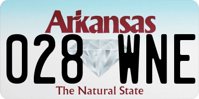 AR license plate 028WNE