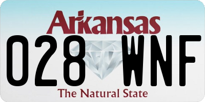 AR license plate 028WNF