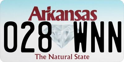 AR license plate 028WNN