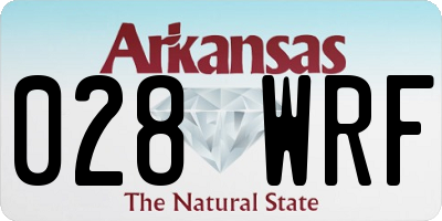 AR license plate 028WRF