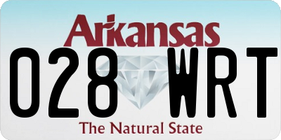AR license plate 028WRT