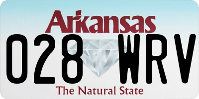 AR license plate 028WRV