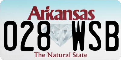 AR license plate 028WSB