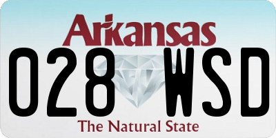 AR license plate 028WSD