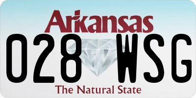 AR license plate 028WSG