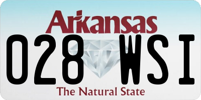 AR license plate 028WSI