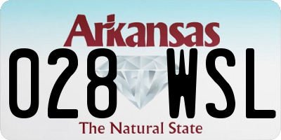 AR license plate 028WSL