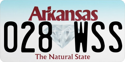 AR license plate 028WSS