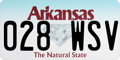 AR license plate 028WSV