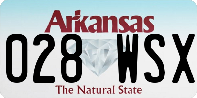 AR license plate 028WSX