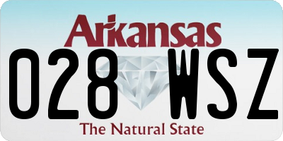 AR license plate 028WSZ