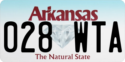 AR license plate 028WTA