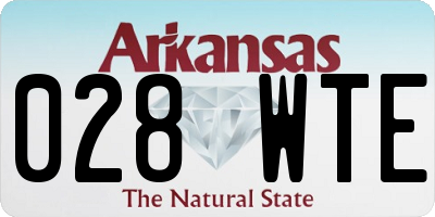AR license plate 028WTE