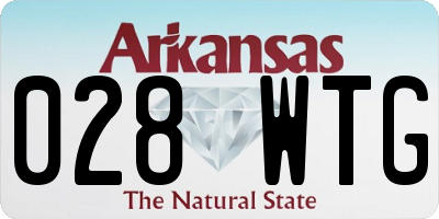 AR license plate 028WTG