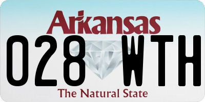 AR license plate 028WTH