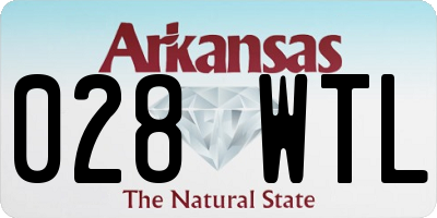 AR license plate 028WTL