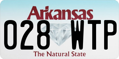 AR license plate 028WTP