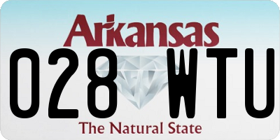 AR license plate 028WTU