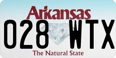 AR license plate 028WTX