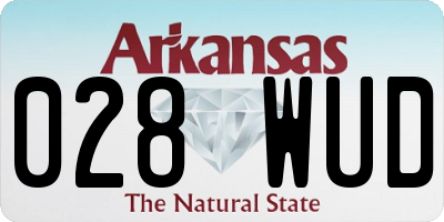 AR license plate 028WUD