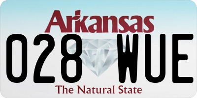 AR license plate 028WUE