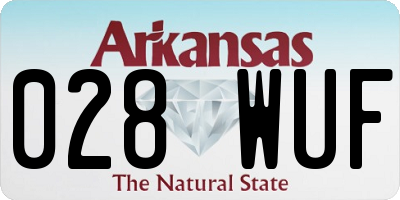AR license plate 028WUF
