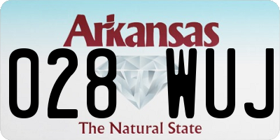 AR license plate 028WUJ