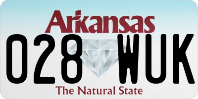 AR license plate 028WUK