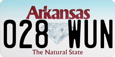 AR license plate 028WUN