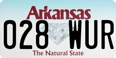 AR license plate 028WUR