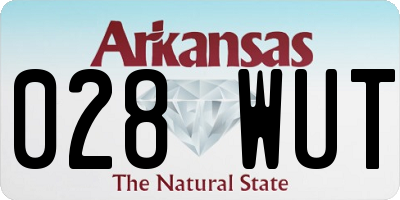 AR license plate 028WUT