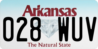 AR license plate 028WUV