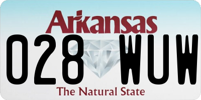 AR license plate 028WUW