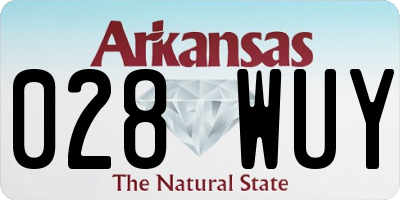 AR license plate 028WUY