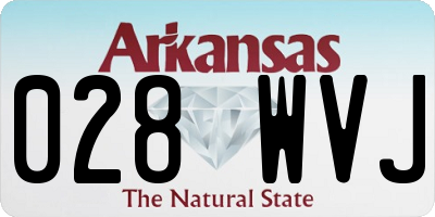AR license plate 028WVJ
