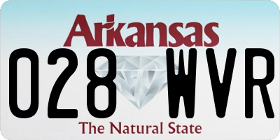 AR license plate 028WVR