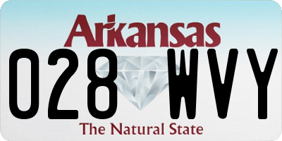 AR license plate 028WVY